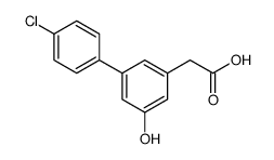 4'-Chloro-5-hydroxy-3-biphenylacetic acid Structure