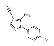 5-氨基-1-(4-溴苯基)-1H-吡唑-4-甲腈结构式