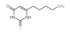 6-pentyl-2-sulfanylidene-1H-pyrimidin-4-one Structure