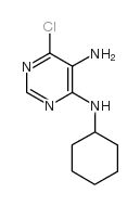 6-chloro-N-cyclohexyl-pyrimidine-4,5-diamine结构式