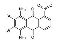 1,4-diamino-2,3-dibromo-5-nitroanthracene-9,10-dione Structure