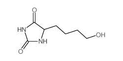 5-(4-羟基丁基)咪唑烷-2,4-二酮结构式