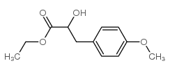 2-羟基-3-(4-甲氧基苯基)-丙酸乙酯结构式