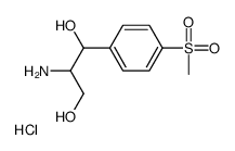 D-(+)-threo-2-amino-1-(p-methylsulphonylphenyl)propane-1,3-diol hydrochloride Structure
