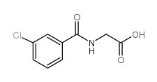 Glycine,N-(3-chlorobenzoyl)- Structure