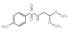 N-(2,2-二甲氧基乙基)-4-甲基苯磺酰胺结构式