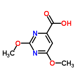 2,6-Dimethoxy-4-pyrimidinecarboxylic acid Structure