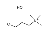 (3-hydroxy-propyl)-trimethyl-ammonium, hydroxide Structure
