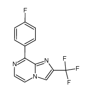 8-(4-fluorophenyl)-2-(trifluoromethyl)imidazo[1,2-a]pyrazine Structure