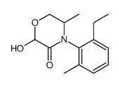 4-(2-ethyl-6-methylphenyl)-2-hydroxy-5-methylmorpholin-3-one结构式