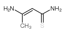 3-氨基-2-丁烯硫代酰胺结构式