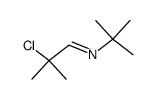 N-(2-chloro-2-methylpropylidene)-2-methyl-2-propylamine结构式