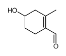 4-hydroxy-2-methylcyclohexene-1-carbaldehyde结构式