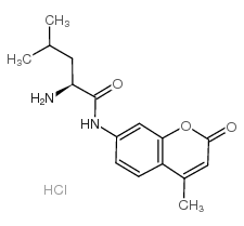 L-LEUCINE-7-AMINO-4-METHYLCOUMARIN HCL Structure