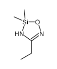 4-ethyl-2,2-dimethyl-5H-1,3,5,2-oxadiazasilole结构式
