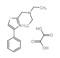 N-ethyl-N-[(4-phenyl-1,3-thiazol-2-yl)methyl]ethanamine; oxalic acid结构式