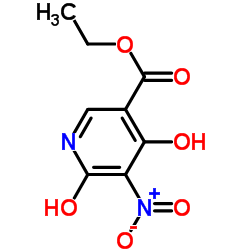 4,6-二羟基-5-硝基吡啶-3-羧酸乙酯结构式