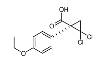 (1S)-2,2-dichloro-1-(4-ethoxyphenyl)cyclopropane-1-carboxylic acid结构式