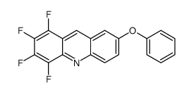 1,2,3,4-tetrafluoro-7-phenoxyacridine结构式