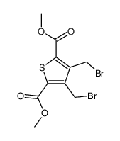 dimethyl 3,4-bis(bromomethyl)thiophene-2,5-dicarboxylate结构式