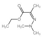 Propanoic acid,2-(2,2-dimethylhydrazinylidene)-, ethyl ester结构式
