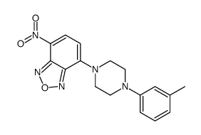 4-[4-(3-Methylphenyl)-1-piperazinyl]-7-nitrobenzofurazane Structure