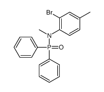 2-bromo-N-diphenylphosphoryl-N,4-dimethylaniline结构式