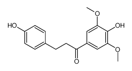 1-(4-hydroxy-3,5-dimethoxyphenyl)-3-(4-hydroxyphenyl)propan-1-one Structure