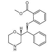 methyl 2-{[(S)-(2S)-morpholin-2-yl(phenyl)methyl]thio} benzoate Structure
