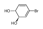 trans-1,2-dihydroxy-1,2-dihydro-4-bromobenzene结构式