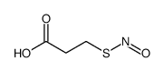 3-nitrososulfanylpropanoic acid Structure