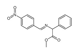 methyl N-p-nitrobenzylidenephenylglycinate结构式
