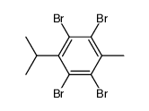 1,2,4,5-tetrabromo-3-isopropyl-6-methyl-benzene结构式