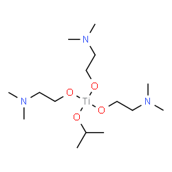 tris[2-(dimethylamino)ethanolato-O](propan-2-olato)titanium Structure