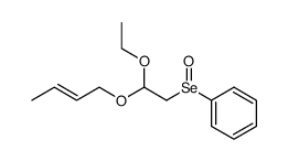 ((2-(but-2-en-1-yloxy)-2-ethoxyethyl)seleninyl)benzene Structure
