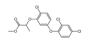 methyl 2-(2-chloro-5-(2,4-dichlorophenoxy)phenoxy)propanoate Structure