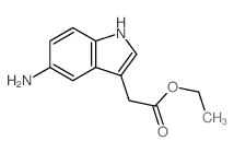 1H-Indole-3-aceticacid, 5-amino-, ethyl ester Structure