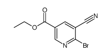 ethyl 6-bromo-5-cyanonicotinate Structure