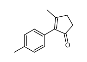 3-methyl-2-(4-methylphenyl)cyclopent-2-en-1-one结构式