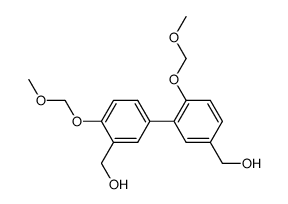(4,6'-bis(methoxymethoxy)-[1,1'-biphenyl]-3,3'-diyl)dimethanol结构式