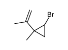 1-bromo-2-isopropenyl-2-methyl-cyclopropane Structure