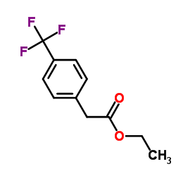 4-(三氟甲基)苯乙酸乙酯结构式
