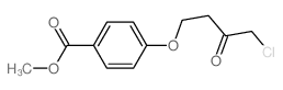 Benzoic acid,4-(4-chloro-3-oxobutoxy)-, methyl ester结构式