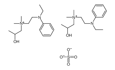 2-(N-ethylanilino)ethyl-(2-hydroxypropyl)-dimethylazanium,sulfate Structure