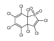 2,3,3a,4,5,6,7,7a-octachloro-3a,7a-dihydrobenzo[b]thiophene结构式