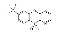 7-(trifluoromethyl)-[1,4]benzoxathiino[3,2-b]pyridine 10,10-dioxide结构式