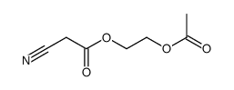 2-acetoxyethyl 2-cyanoacetate Structure