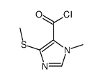 (9ci)-1-甲基-4-(甲基硫代)-1H-咪唑-5-羰酰氯结构式