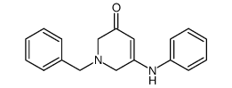 1-benzyl-3-anilino-5-oxo-3,4-dehydropiperidine结构式