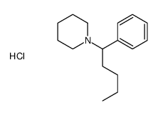 1-(1-phenylpentyl)piperidine,hydrochloride Structure